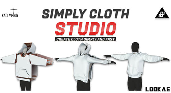 Blender插件-三维布料模拟生成器 Simply Cloth Studio V1.4.4