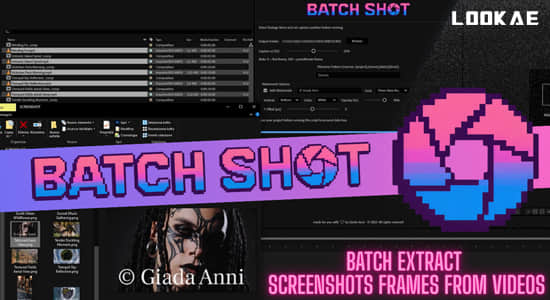 AE脚本-批量视频截图工具 Batch Shot v1.0 含使用教程