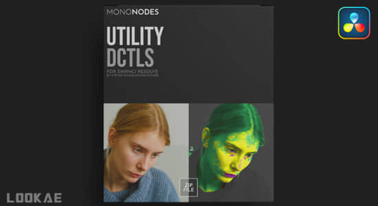 13套达芬奇电影质感视频调色插件DCTL节点预设 Mononodes Color Shift DCTLS/Utility DCTL V2/Hue Twist/Grid/RGB Crosstalk/RGB Split/Clamp/Color Palette/Color Shaper