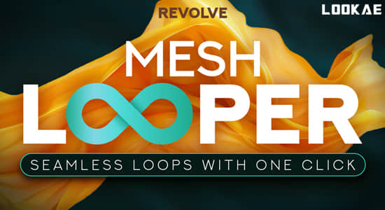 Blender插件-模拟真实布料飘扬循环动画 Revolve Mesh Looper