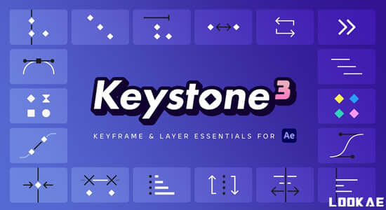 AE脚本-关键帧复制粘贴对齐镜像拉伸调节控制 Keystone 3 V1.00.01-LookAE.com AE脚本-关键帧复制粘贴对齐镜像拉伸调节控制 Keystone 3 V1.00.01