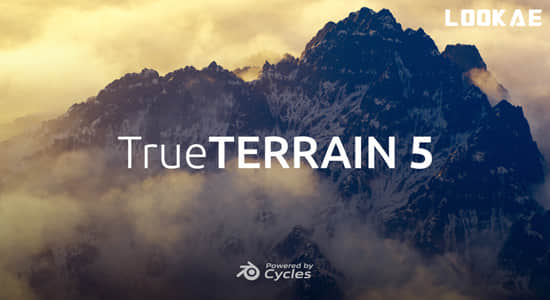 Blender插件-三维自然地形地貌生成器 True Terrain 5.1.2 含资产预设包